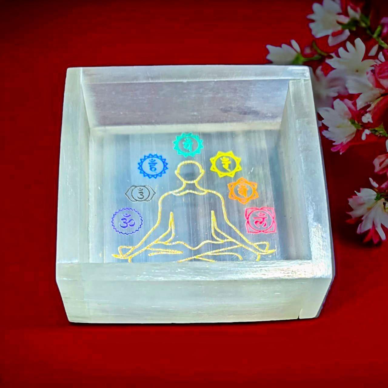 7 Chakra Selenite Box